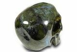 Realistic, Shimmering Labradorite Skull - Madagascar #378719-6
